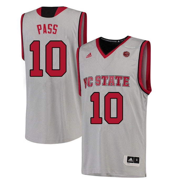 Men #10 Breon Pass NC State Wolfpack College Basketball Jerseys Sale-White